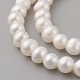 Brins de perles de culture d'eau douce naturelles PEAR-G007-28-3