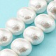 Fili di perline di conchiglia antirughe naturali SHEL-F008-02-2