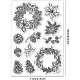 BENECREAT Pinecone Patterns PVC Plastic Stamps DIY-WH0167-56-1080-2