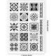 BENECREAT Background Clear Stamps Mandala Geometri Floral Border Pattern PVC Silicone Stamps for DIY Scrapbooking DIY-WH0167-57-0049-2