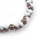 Electroplate Glass Beads Stretch Bracelets BJEW-JB04021-01-2