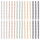 Unicraftale environ 100 pièces 5 couleurs 304 chaînes gourmettes en acier inoxydable extender fin chaînes métal fin accessoires emembouts avec chaîne extender 25mm long pour bracelet collier jewlery making STAS-UN0038-15B-1