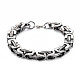 Bracelet en alliage de chaînes byzantines pour hommes femmes BJEW-N015-007-1
