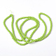 Round Painted Glass Beads Strands X-DGLA-R003-4mm-12-2