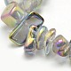 Electroplate Natural Quartz Crystal Chip Beads Strands G-L153-01-2