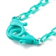 Personalisierte undurchsichtige Acryl-Kabelketten-Halsketten NJEW-JN03432-03-2