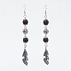 Natural Gemstone Dangle Earrings EJEW-JE02597-2