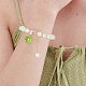 Anattasoul Set di braccialetti elasticizzati con perline rotonde in vetro da 8 pz. 8 colori BJEW-AN0001-75-5