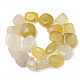 Naturelles agate jaune brins de perles G-S299-93-2