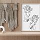 Superdant 6 Stück minimalistische abstrakte Figuren-Wandaufkleber DIY-WH0377-078-5