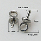 202 tasse en acier inoxydable perle peg bails pin pendentifs X-STAS-H053-7x3mm-1