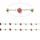 304 handgefertigte Perlenketten aus Edelstahl CHS-P017-A01-G-2