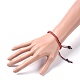 Verstellbare geflochtene Armbänder aus gewachster Polyesterschnur BJEW-JB04600-02-4