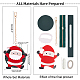 Kit portamonete da cucire in similpelle a tema natalizio DIY-WH0033-58C-2