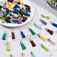SUNNYCLUE 100Pcs 10 Colors Keychain Tassel Leather Charms Faux Suede Tassel Pendant Bulk with CCB Plastic Cord End for Keyring Decoration DIY Jewellery Making Crafts Supplies FIND-SC0002-28-4