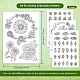 4 Sheets 11.6x8.2 Inch Stick and Stitch Embroidery Patterns DIY-WH0455-046-2