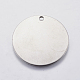 304 Stainless Steel Stamping Blank Tag Pendants STAS-F139-032P-1