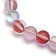 Synthetic Moonstone Beads Strands G-F142-8mm-07-3