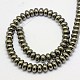Natural Pyrite Beads Strands G-L032-8x5mm-01-3