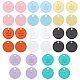 SUPERFINDINGS 48Pcs 8 Colors Spray Painted Alloy Charms FIND-FH0002-71-2