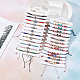 Sunclue 12 шт. 12 стильные браслеты ручной работы регулируемые браслеты с цепочками упаковка браслеты со стразами браслеты сглаза соединители с хамсой регулируемый плетеный браслет вечерние сувениры BJEW-WH0020-04-6