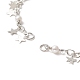 Brass Star Charms Chain Bracelet Making AJEW-JB01151-03-2