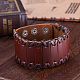 Bracelets de cordon en cuir vogue pour hommes BJEW-BB15626-7