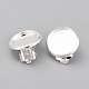 304 Stainless Steel Clip-on Earring Setting STAS-L244-50B-S-3