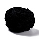 柔らかいかぎ針編みの糸  スカーフ用の太い編み糸  バッグ  クッション作り  ブラック  7~8mm  65.62ヤード（60m）/ロール OCOR-G009-03E-2