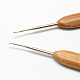 Bambú mango de hierro agujas de gancho de ganchillo TOOL-R034-1.25mm-2
