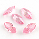 Horse Eye Shaped Cubic Zirconia Pointed Back Cabochons ZIRC-R009-8x4-08-1