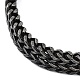 304 pulseras de cadena de doble capa de moda de acero inoxidable. BJEW-D031-01B-2