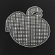 Plaques en plastique abc de pommes utilisées pour les perles à repasser 5x5mm diy X-DIY-Q009-50-2