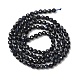 Natürliche schwarze Saphirperlenstränge&nbsp;G-P625-3mm-01-3