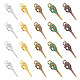 Pandahall elite 70pcs 5 couleurs pendentifs en alliage de style tibétain FIND-PH0009-19-1