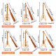 Nbeads 6pcs 6 Stil Gitarren-Bambus-Lesezeichen mit Quasten für Buchliebhaber AJEW-NB0002-81-2