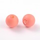 Half Drilled Frosted Round Shell Pearl Beads fit for Ball Stud Earrings BSHE-J010-M-2