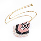 Handmade Japanese Seed Beads Tassels Pendant Necklaces NJEW-JN02441-2