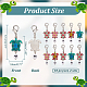 Alloy Enamel Sea Turtle with Number Pendant Locking Stitch Markers HJEW-PH01859-2