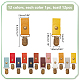 Wadorn 12 Stück Hutklammern aus Legierung in 12 Farben FIND-WR0010-82-2