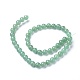 Natürlichen grünen Aventurin Perlen Stränge X-GSR024-2