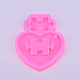 DIY сердце с головоломкой аутизм символ пищевые силиконовые Молды X-DIY-WH0167-81-1