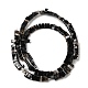 Natural Black Banded Agate/Striped Agate Beads Strands G-Z045-A12-01-3