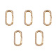 Латунные микропейв прозрачные кубические циркониевые пружинные кольца ZIRC-E164-06G-1