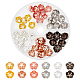 Chgcraft 90 pièces 6 couleurs bouchons de perles en laiton KK-CA0003-45-1