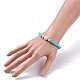 Bracelet extensible fait main en perles heishi en argile polymère BJEW-JB07453-3