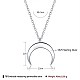 925 подвесные стерлингового серебра ожерелья NJEW-BB44290-6
