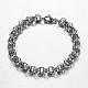 304 Stainless Steel Rolo Chains Bracelets BJEW-G511-03P-1
