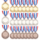 Olycraft 24 шт. 3 цвета медали из цинкового сплава AJEW-OC0004-50-1