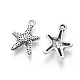 Tibetan Style Alloy Starfish/Sea Stars Charms LF0463Y-NF-1